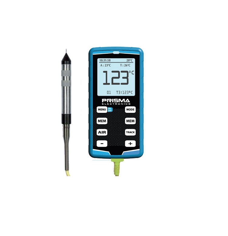 7. Bandentemperatuurmeter met priksensor