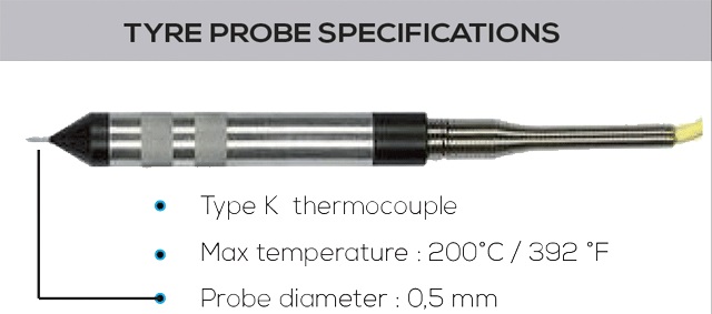 11. Bandenspanningmeter 7 bar + infrarood temperatuur sensor + temperatuur priksensor HPM5 NEW! - Afbeelding 7