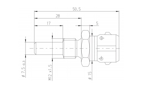 Temperatuursensor water, Bosch ntc M12x1.5 - Afbeelding 2