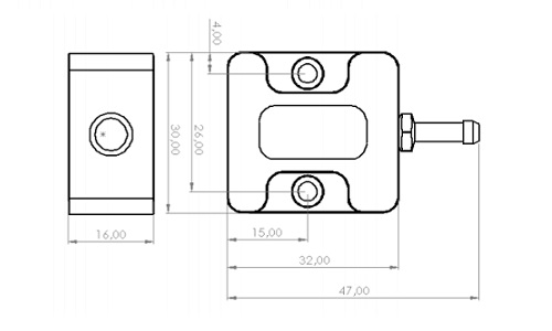 Inlaatdruksensor 115, 300 of 400 kPa (1.15, 3 of 4 bar) bereik - Afbeelding 2