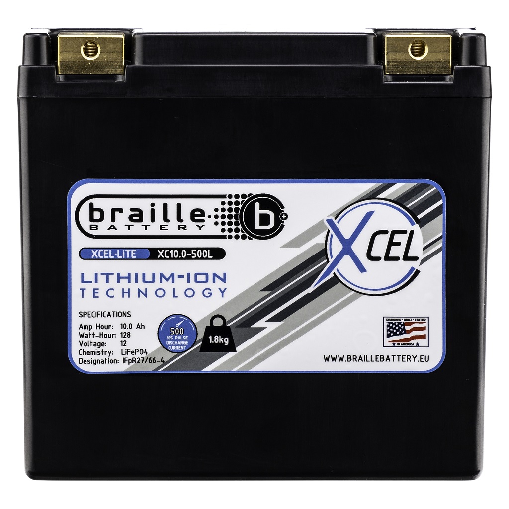 Braille XC10.0-500L Motorsport Lithium Battery - Afbeelding 2