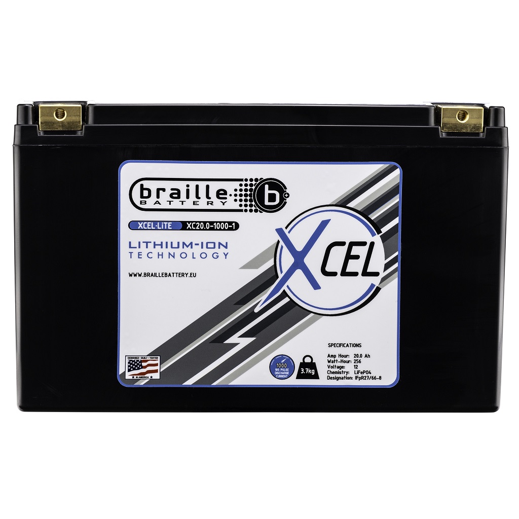 Braille XC20.0-1000-1 Motorsport Lithium Battery - Afbeelding 2