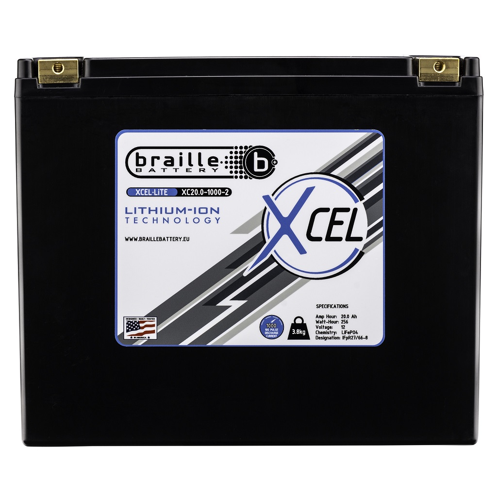 Braille XC20.0-1000-2 Motorsport Lithium Battery - Afbeelding 2